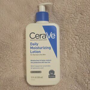 CeraVe Daily Moisturizing Lotion (For Normal to Dry Skin) 12 fl oz.